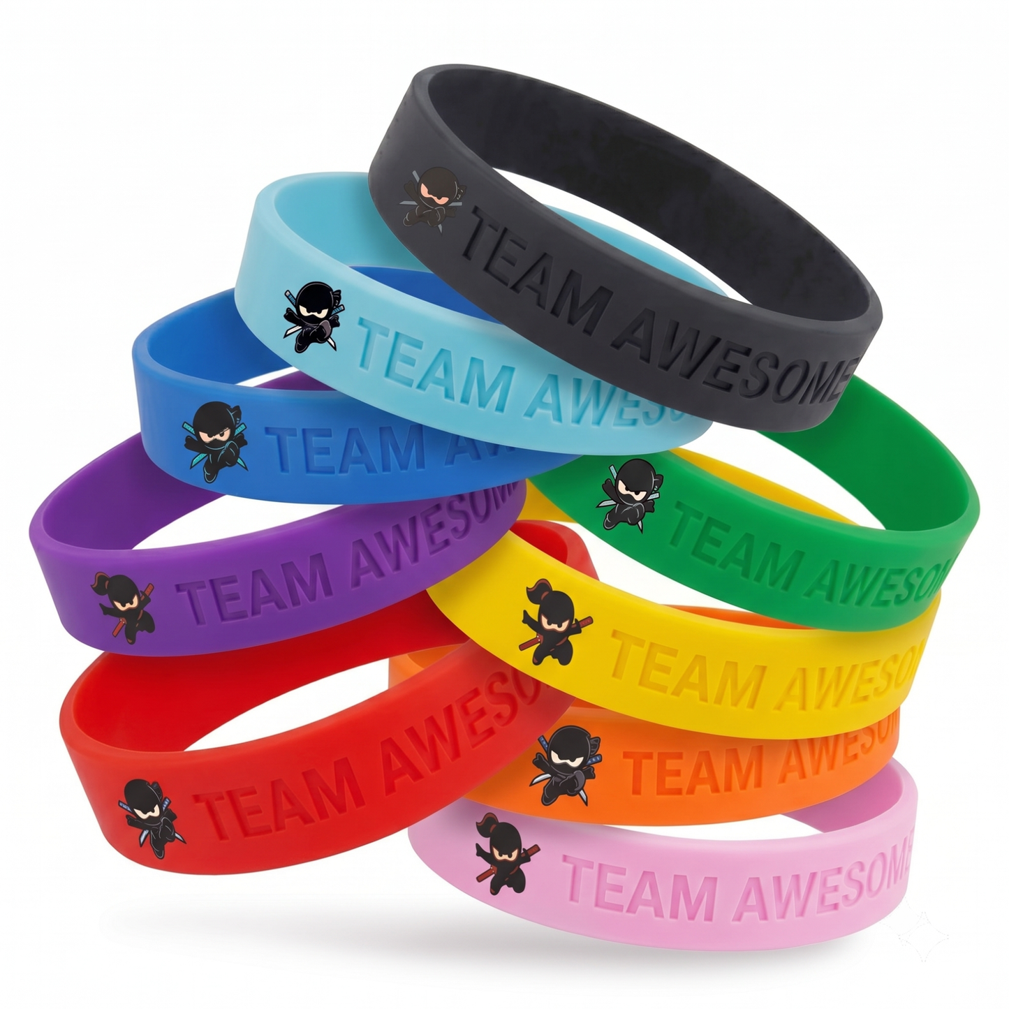 Ninja Kids Silicone Wristband Bracelet