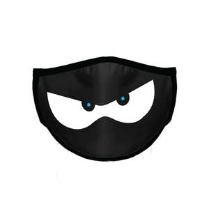 Ninja Kidz Face Mask - Black Ninja Eyes ©