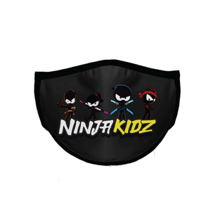 Ninja Kidz Face Mask Black - Team ©