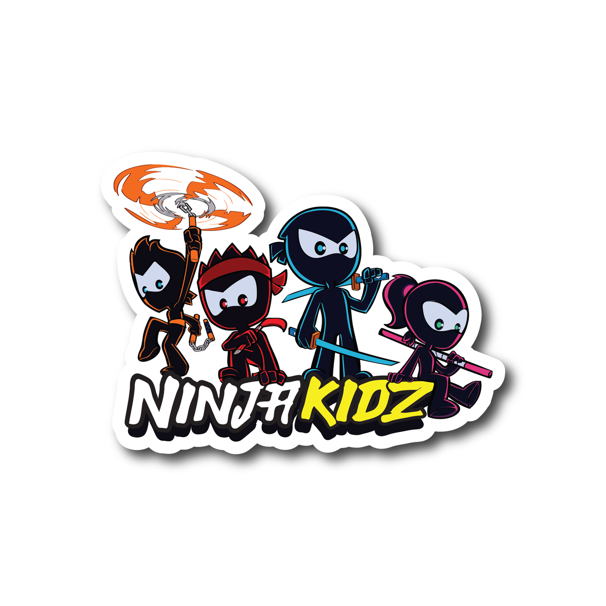 Ninja Kidz Cartoon Decals © – Ninja Kidz TV