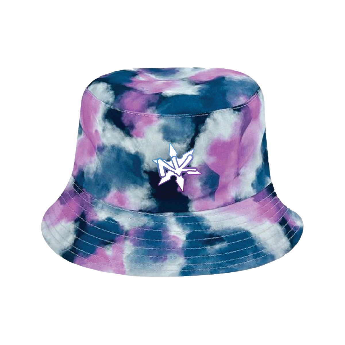 Tie-Dye Bucket Hat - Purple & Blue